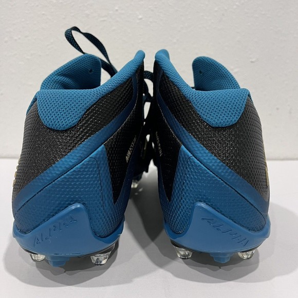 Alpha Pro 2 NIKESKIN Black/Green/Gold FB Cleats sz 15 Jaguars - Picture 6 of 11